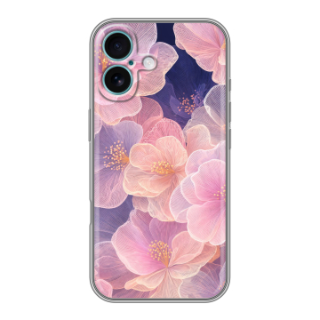 Силиконовый чехол на Iphone 16 Plus с принтом женский