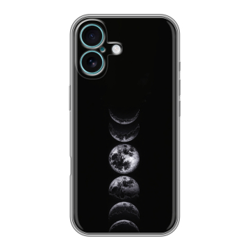 Силиконовый чехол на Iphone 16 Plus с принтом женский