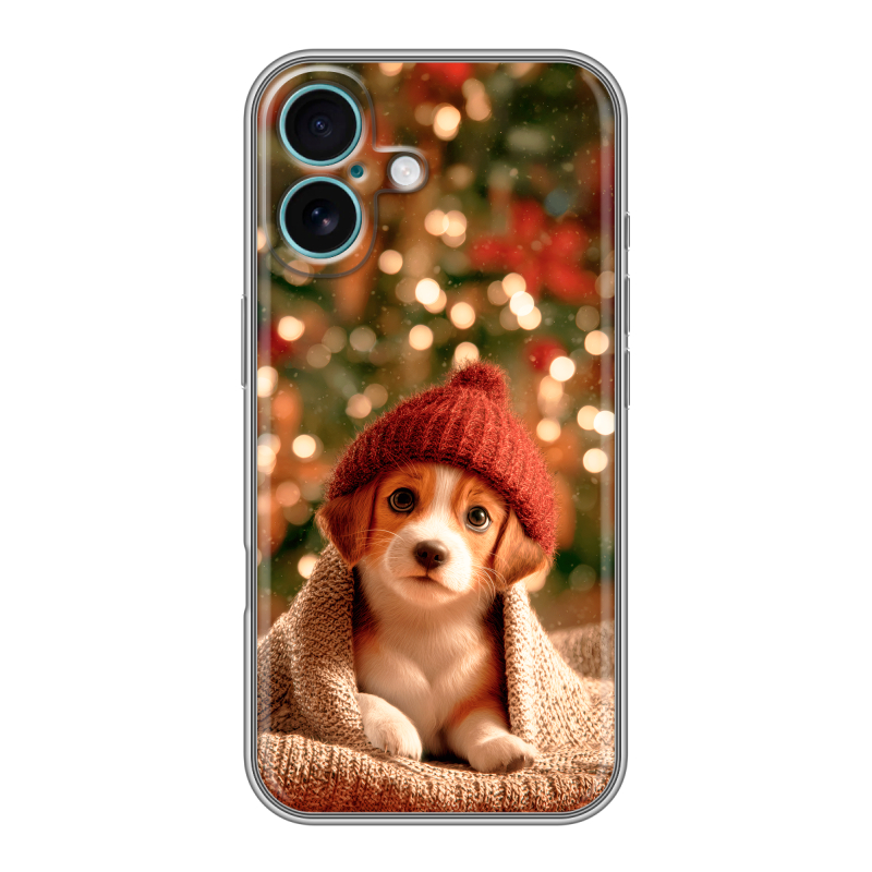 Силиконовый чехол на Iphone 16 Plus с принтом Новый год Силиконовый чехол на Iphone 16 Plus с принтом Новый год