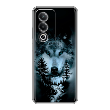 Силиконовый чехол на OPPO A3 Pro 5G с принтом Лесной волк Силиконовый чехол на OPPO A3 Pro 5G с принтом Лесной волк
