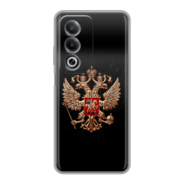 Силиконовый чехол на OPPO A3 Pro 5G с принтом Герб России Силиконовый чехол на OPPO A3 Pro 5G с принтом Герб России
