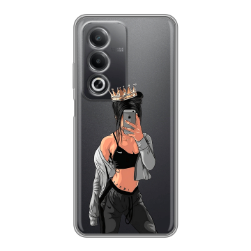 Силиконовый чехол на OPPO A3 Pro 5G с принтом Женские принты Силиконовый чехол на OPPO A3 Pro 5G с принтом Женские принты