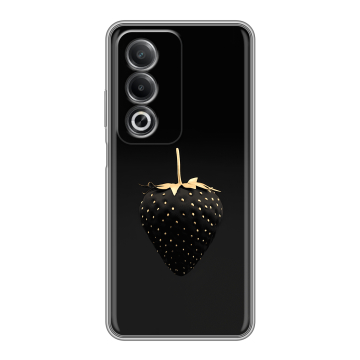 Силиконовый чехол на OPPO A3 Pro 5G с принтом Черная клубника Силиконовый чехол на OPPO A3 Pro 5G с принтом Черная клубника