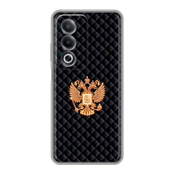 Силиконовый чехол на OPPO A3 Pro с принтом Герб России принт Силиконовый чехол на OPPO A3 Pro с принтом Герб России принт