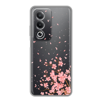 Силиконовый чехол на OPPO A3 Pro с принтом Ветка сакуры Силиконовый чехол на OPPO A3 Pro с принтом Ветка сакуры