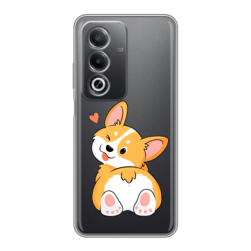 Силиконовый чехол на OPPO A3 Pro с принтом Корги Силиконовый чехол на OPPO A3 Pro с принтом Корги