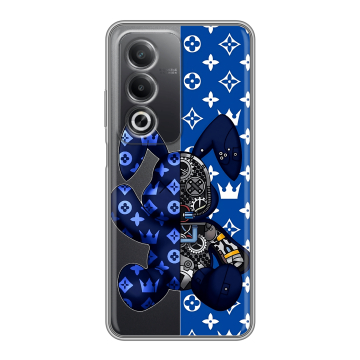 Силиконовый чехол на OPPO A3 Pro с принтом Луи робот Силиконовый чехол на OPPO A3 Pro с принтом Луи робот