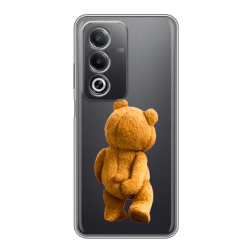 Силиконовый чехол на OPPO A3 Pro с принтом Медведь Силиконовый чехол на OPPO A3 Pro с принтом Медведь