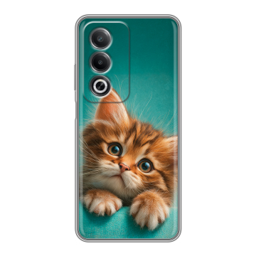 Силиконовый чехол на OPPO A3 Pro с принтом котенок Силиконовый чехол на OPPO A3 Pro с принтом котенок