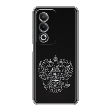 Силиконовый чехол на OPPO A3 Pro с принтом Герб России