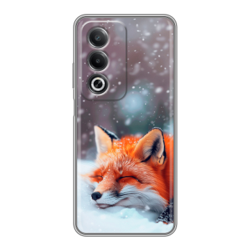 Силиконовый чехол на OPPO A3 Pro с принтом лиса Силиконовый чехол на OPPO A3 Pro с принтом лиса
