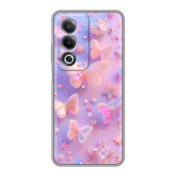 Силиконовый чехол на OPPO A3 Pro с принтом Бабочки
