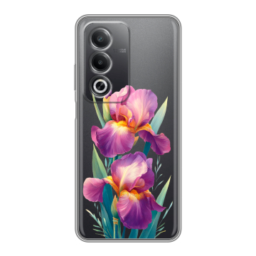 Силиконовый чехол на OPPO A3 Pro с принтом Цветы орхидеи Силиконовый чехол на OPPO A3 Pro с принтом Цветы орхидеи