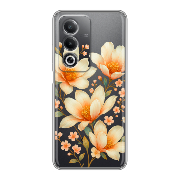 Силиконовый чехол на OPPO A3 Pro с принтом Цветы Силиконовый чехол на OPPO A3 Pro с принтом Цветы
