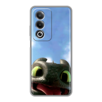 Силиконовый чехол на OPPO A3 Pro с принтом Как приручить дракона Силиконовый чехол на OPPO A3 Pro с принтом Как приручить дракона