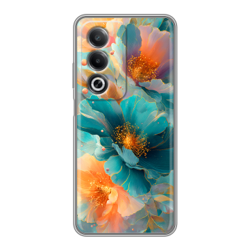 Силиконовый чехол на OPPO A3 Pro с принтом Цветы Силиконовый чехол на OPPO A3 Pro с принтом Цветы