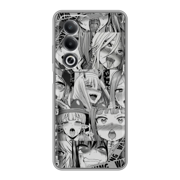 Силиконовый чехол на OPPO A3 Pro с принтом Ahegao Ахегао Аниме Силиконовый чехол на OPPO A3 Pro с принтом Ahegao Ахегао Аниме