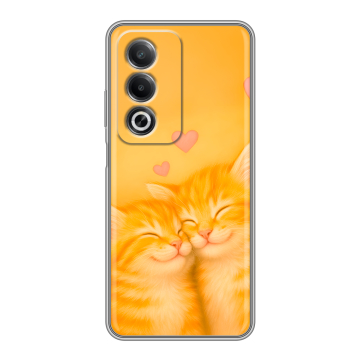 Силиконовый чехол на OPPO A3 Pro с принтом Милые котята Силиконовый чехол на OPPO A3 Pro с принтом Милые котята