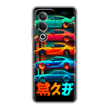 Силиконовый чехол на OPPO A3 Pro с принтом машины тачки Силиконовый чехол на OPPO A3 Pro с принтом машины тачки
