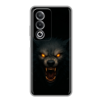 Силиконовый чехол на OPPO A3 Pro с принтом Волк Силиконовый чехол на OPPO A3 Pro с принтом Волк