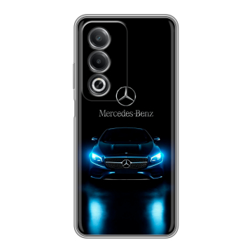 Силиконовый чехол на OPPO A3 Pro с принтом Mercedes Мерседес
