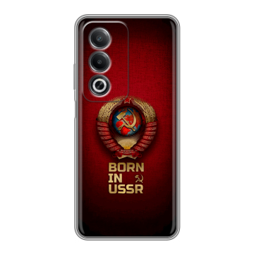 Силиконовый чехол на OPPO A3 Pro с принтом Флаг Герб СССР Силиконовый чехол на OPPO A3 Pro с принтом Флаг Герб СССР