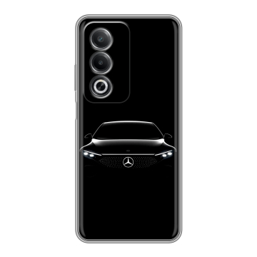 Силиконовый чехол на OPPO A3 Pro с принтом Mercedes Мерседес Силиконовый чехол на OPPO A3 Pro с принтом Mercedes Мерседес