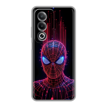 Силиконовый чехол на OPPO A3 Pro с принтом Spiderman Человек паук Силиконовый чехол на OPPO A3 Pro с принтом Spiderman Человек паук