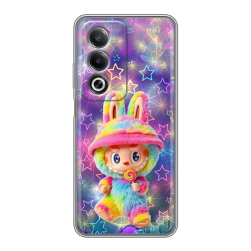 Силиконовый чехол на OPPO A3 Pro с принтом Labubu Лабубу Силиконовый чехол на OPPO A3 Pro с принтом Labubu Лабубу