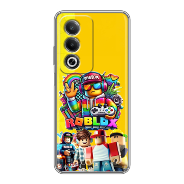 Силиконовый чехол на OPPO A3 Pro с принтом Roblox Роблокс Силиконовый чехол на OPPO A3 Pro с принтом Roblox Роблокс