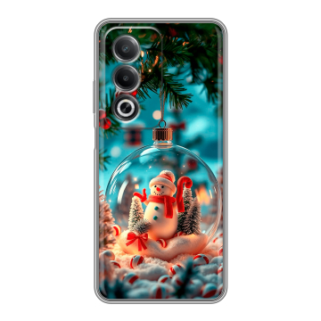 Силиконовый чехол на OPPO A3 Pro с принтом Новый год Силиконовый чехол на OPPO A3 Pro с принтом Новый год