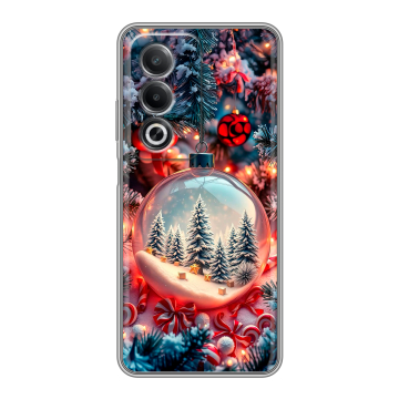 Силиконовый чехол на OPPO A3 Pro с принтом Новый год Силиконовый чехол на OPPO A3 Pro с принтом Новый год