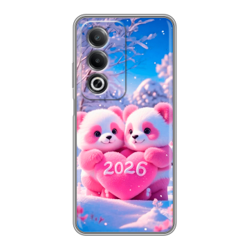 Силиконовый чехол на OPPO A3 Pro с принтом Новый год Силиконовый чехол на OPPO A3 Pro с принтом Новый год