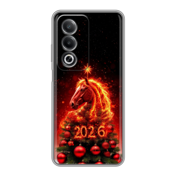 Силиконовый чехол на OPPO A3 Pro с принтом Новый год Силиконовый чехол на OPPO A3 Pro с принтом Новый год