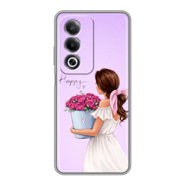 Силиконовый чехол на OPPO A3 Pro с принтом женский Силиконовый чехол на OPPO A3 Pro с принтом женский