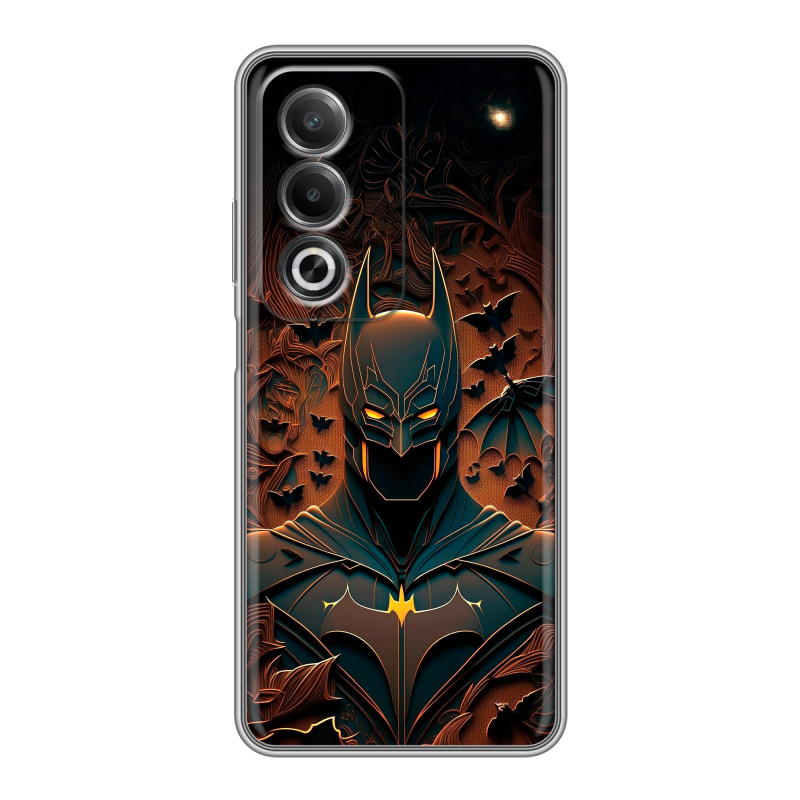 Силиконовый чехол на OPPO A3 Pro с принтом Batman Бэтмен Силиконовый чехол на OPPO A3 Pro с принтом Batman Бэтмен