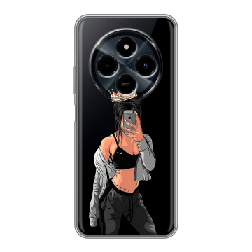 Силиконовый чехол на Xiaomi RedMi 14C с принтом Женские принты Силиконовый чехол на Xiaomi RedMi 14C с принтом Женские принты