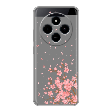 Силиконовый чехол на Xiaomi RedMi 14C с принтом Ветка сакуры Силиконовый чехол на Xiaomi RedMi 14C с принтом Ветка сакуры