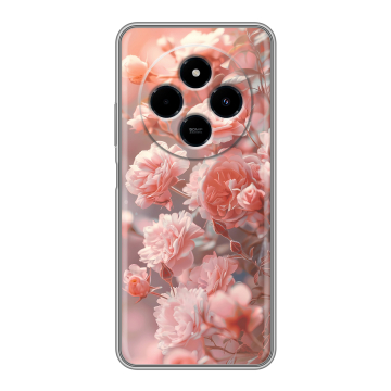 Силиконовый чехол на Xiaomi RedMi 14C с принтом Розовые розы Силиконовый чехол на Xiaomi RedMi 14C с принтом Розовые розы