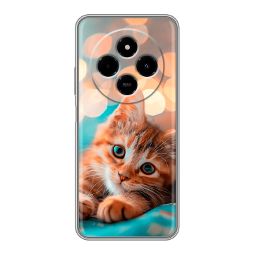 Силиконовый чехол на Xiaomi RedMi 14C с принтом котик Силиконовый чехол на Xiaomi RedMi 14C с принтом котик
