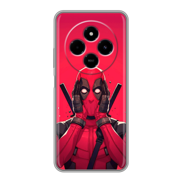 Силиконовый чехол на Xiaomi RedMi 14C с принтом Дедпул Deadpool