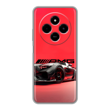 Силиконовый чехол на Xiaomi RedMi 14C с принтом Мерседес Mercedes AMG Силиконовый чехол на Xiaomi RedMi 14C с принтом Мерседес Mercedes AMG