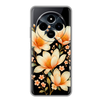 Силиконовый чехол на Xiaomi RedMi 14C с принтом Цветы Силиконовый чехол на Xiaomi RedMi 14C с принтом Цветы