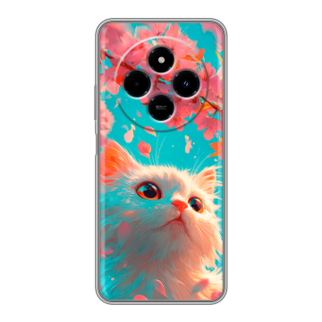 Силиконовый чехол на Xiaomi RedMi 14C с принтом Красивый кот