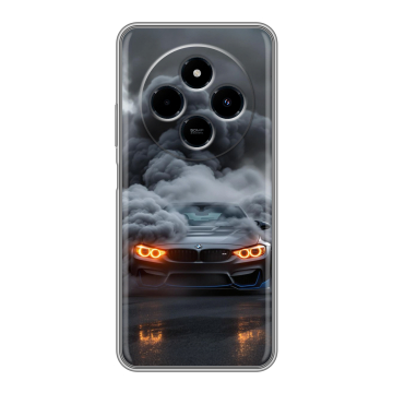 Силиконовый чехол на Xiaomi RedMi 14C с принтом BMW БМВ Силиконовый чехол на Xiaomi RedMi 14C с принтом BMW БМВ