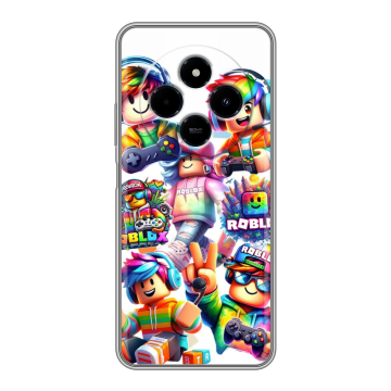 Силиконовый чехол на Xiaomi RedMi 14C с принтом Roblox Роблокс Силиконовый чехол на Xiaomi RedMi 14C с принтом Roblox Роблокс
