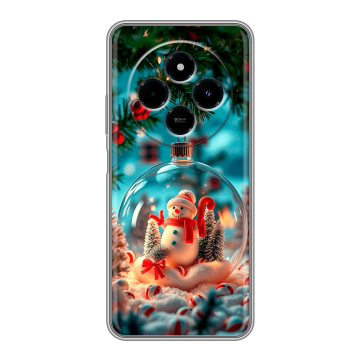Силиконовый чехол на Xiaomi RedMi 14C с принтом Новый год