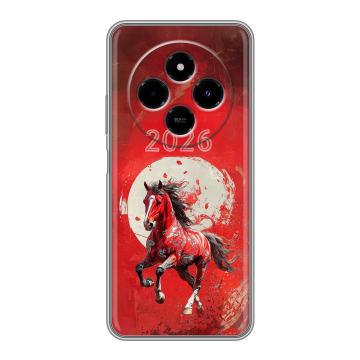Силиконовый чехол на Xiaomi RedMi 14C с принтом Новый год