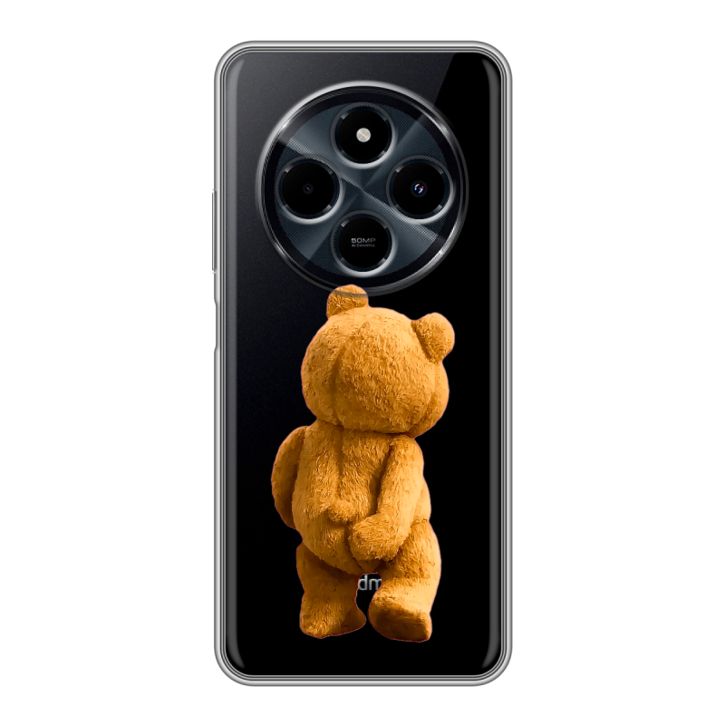 Силиконовый чехол на Xiaomi RedMi 14C с принтом Медведь Силиконовый чехол на Xiaomi RedMi 14C с принтом Медведь