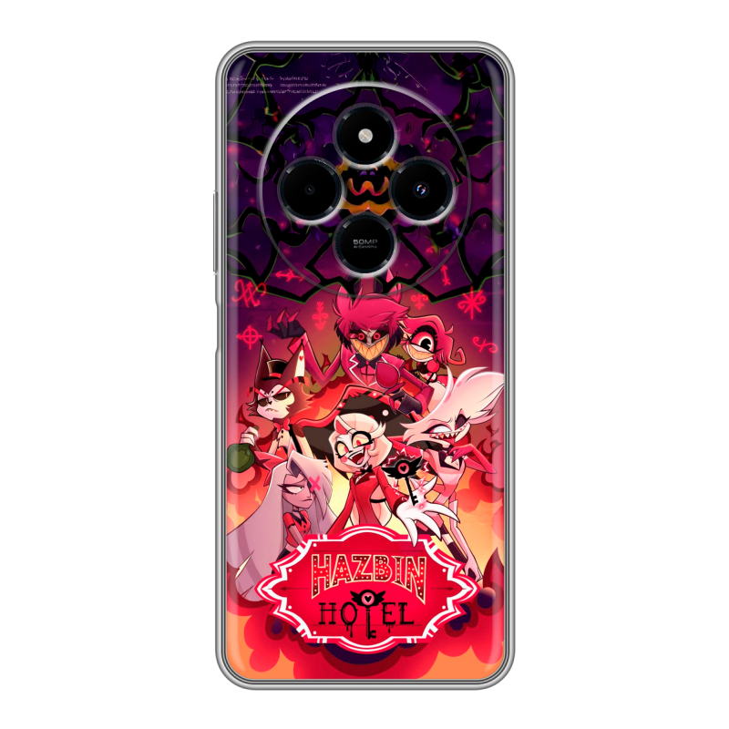 Силиконовый чехол на Xiaomi RedMi 14C с принтом Hazbin Hotel Отель Хазбин Силиконовый чехол на Xiaomi RedMi 14C с принтом Hazbin Hotel Отель Хазбин